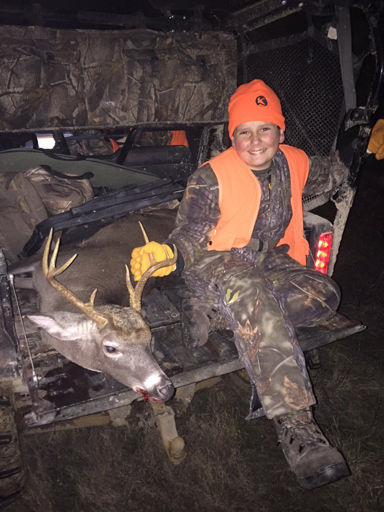 RT <a href="/DonSchwebel/">Don Schwebel</a>: My grandson Ty with his deer. He is such a good hunter and a good shot. His Papa loves him
