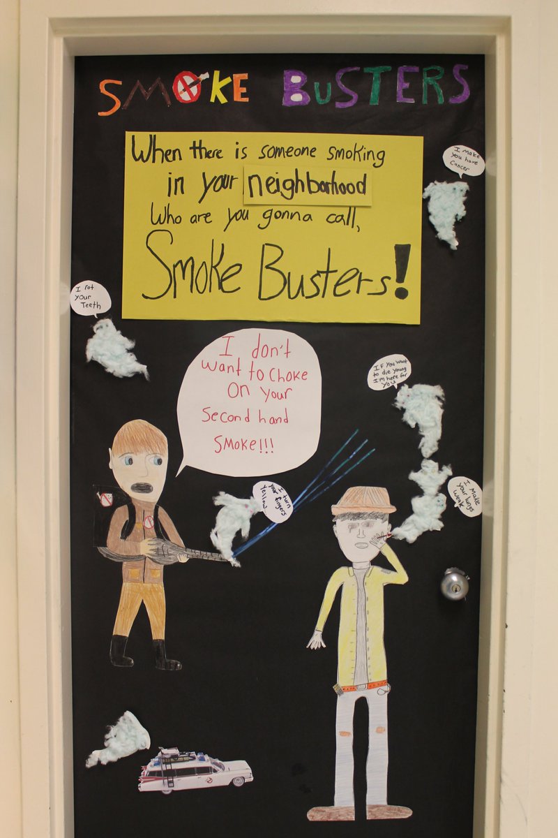 TFN_NL's tweet photo. Pac-man, minions,"smoke-busters"-creative doors fr grs 4, 5, 6 &amp; 7 @ Gros Morne Academy! @nlesd @act @SmokersHelpNL https://t.co/Z6uDs1vLSJ