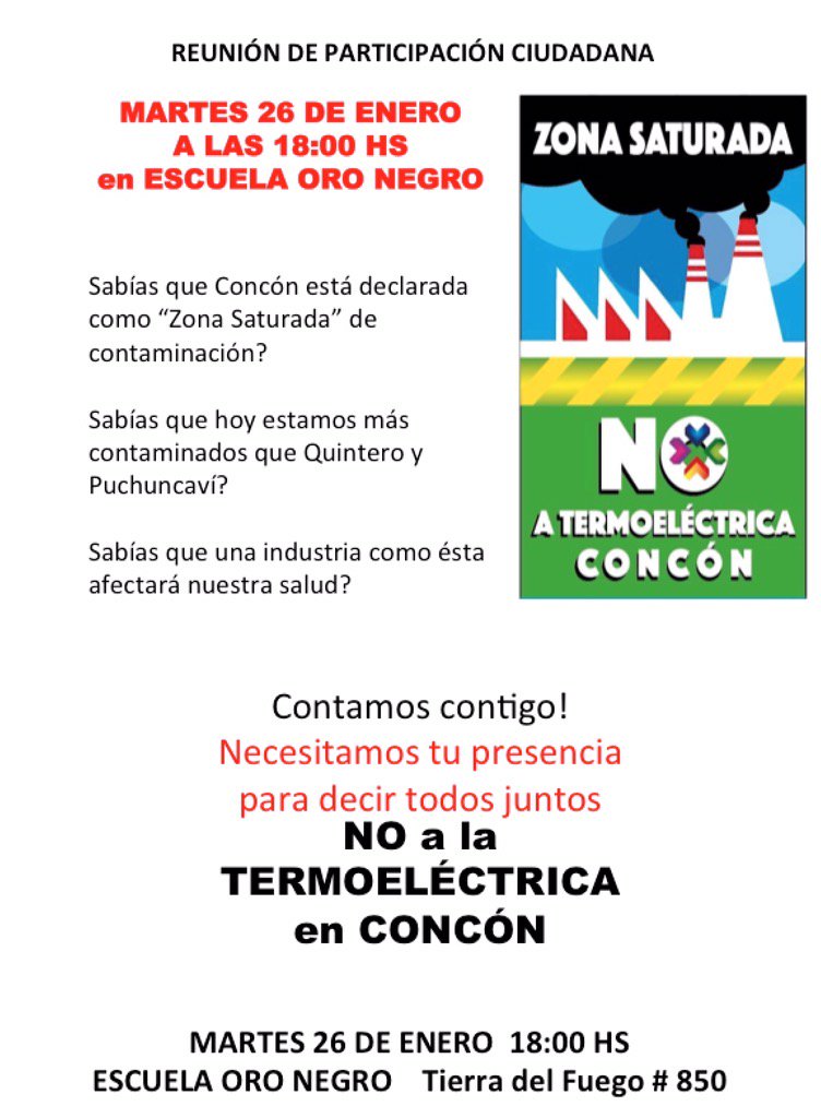 VictoriaGazmuri's tweet image. Hoy ParticipCiudadana Termoeléctrica Concón. Te esperamos! cc @DeConCon @alertaconcon @soyvalparaiso @Quintavision