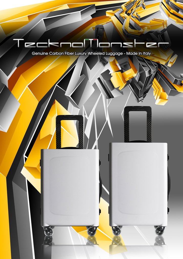 TecknoMonster's tweet photo. #NEWIN ! Genuine #carbonfiber luxury #wheeledluggage with white #sportscar #topcoat #EXCLUSIVEPREMIERE https://t.co/bG74BhoNSW
