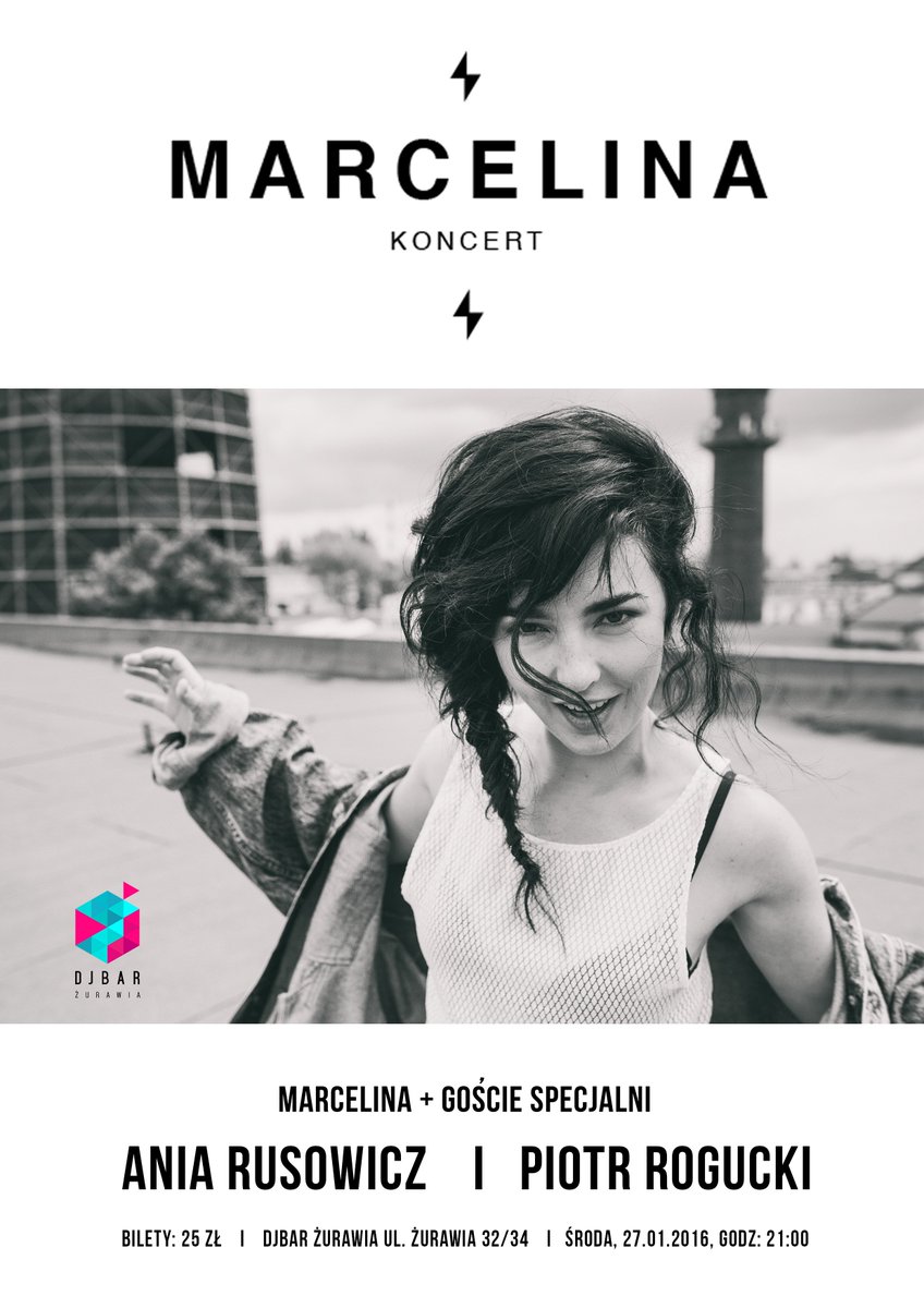 Jutro gościnny występ na koncercie @MarcelinaMusic 
Pojawi się także #piotrrogucki Zapraszamy!
