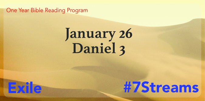 serenatravis's tweet photo. Listen to today's Scripture reading:
Daniel 3
#TheExileStream #7StreamsMethod
https://t.co/PgU8cMsplV https://t.co/I3fL0xaZuM