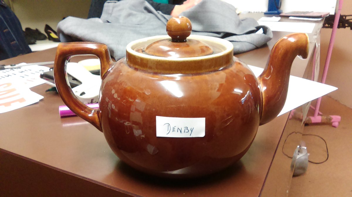 Denby teapot valued at £25 selling at just £8.99 in our charity shop now. This and many other fantastic bargains!!!