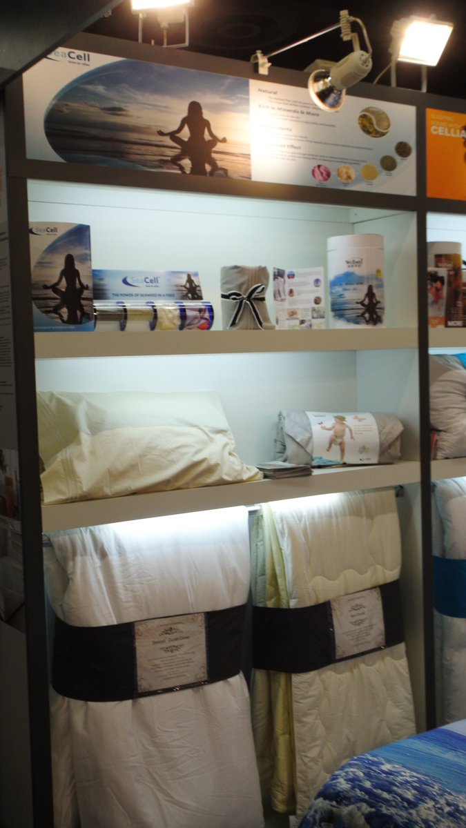SeaCellEn's tweet photo. Impressions of the trade fair #Heimtextil 2016! Our customer #Wellmei present #SeaCell™! https://t.co/AHMWSvaA03