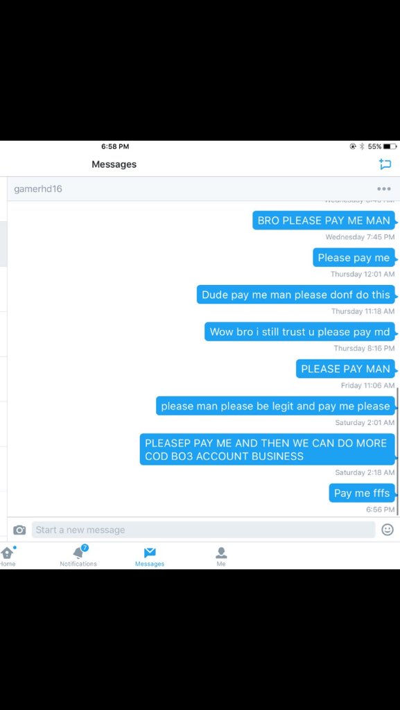 Fut_Cop2016's tweet image. REPORT AND BLOCK @gamerhd_16 HE SCAMMED 10M OFF @Fut_Neymar7