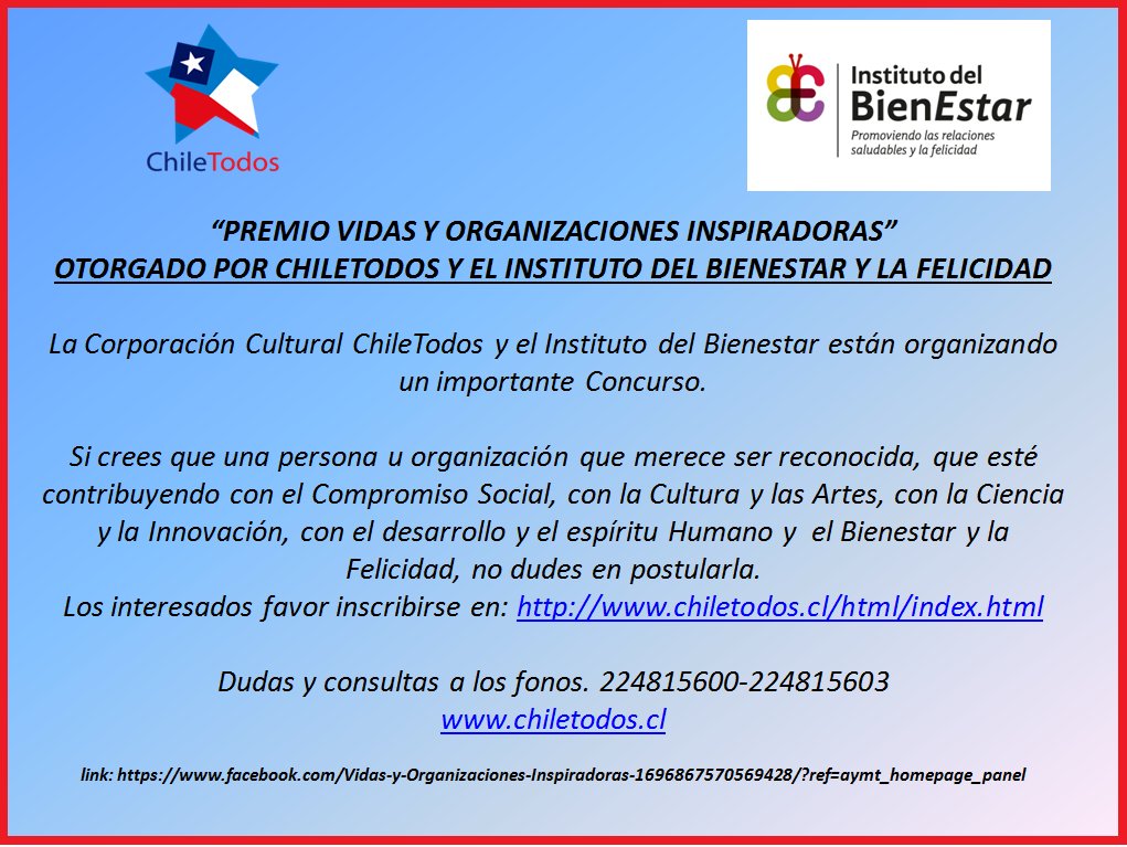 UHJ_Chile's tweet photo. Bases del Concurso
https://t.co/HvOpr9seBf https://t.co/XlZixfLQZU