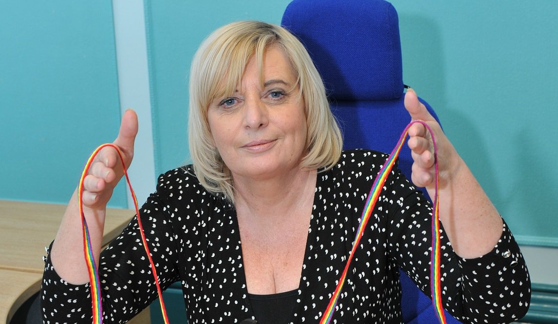 WYFRS's tweet image. Chair of the @West_Yorks_FRS Authority @judith313 supporting #RainbowLaces #AcceptanceWithoutException @stonewalluk