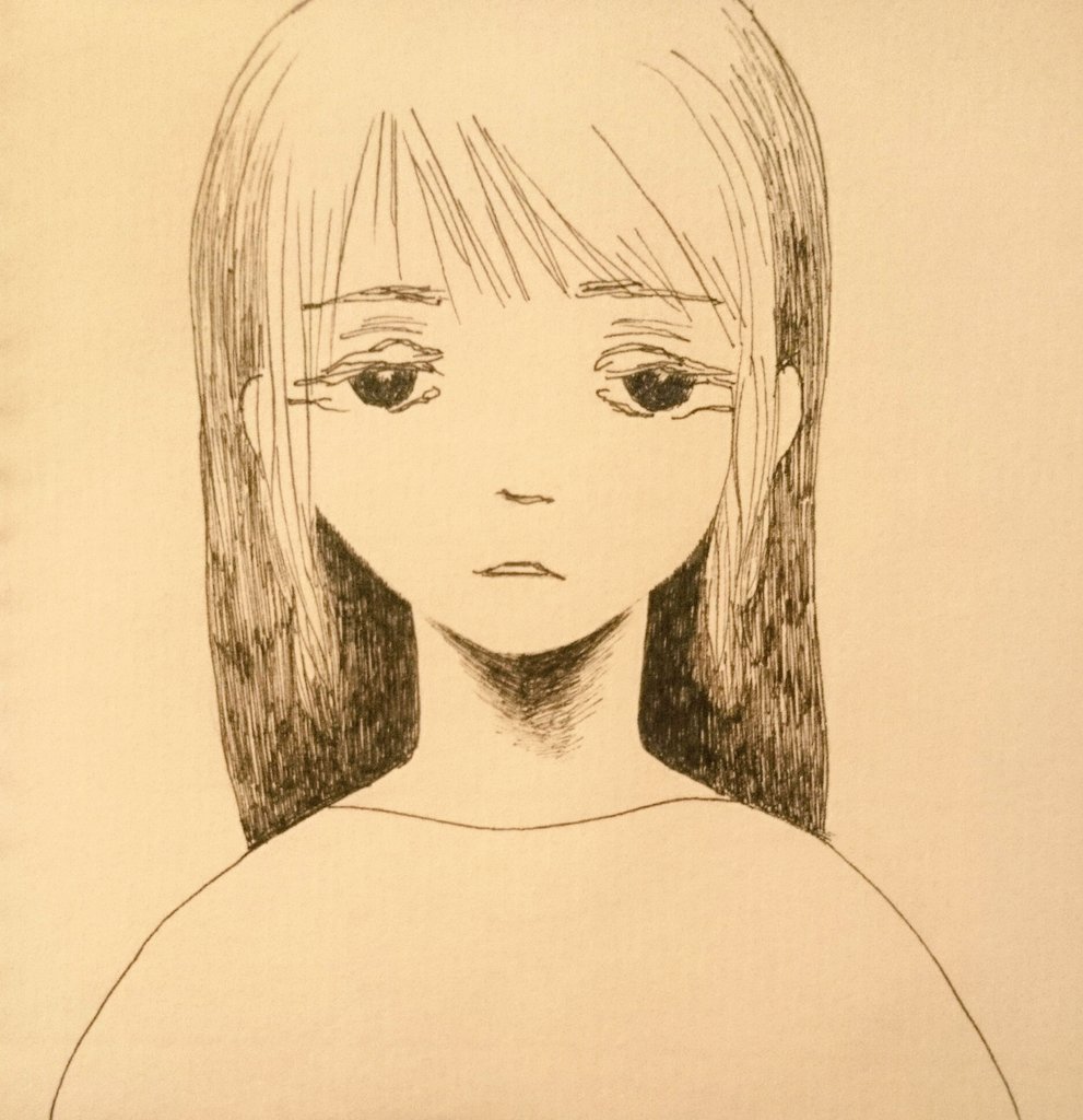 1226   「わたしの何を知ってるの？」

#イラスト #イラストの森 #イラスト完成 
#絵描きさんと繋がりたい