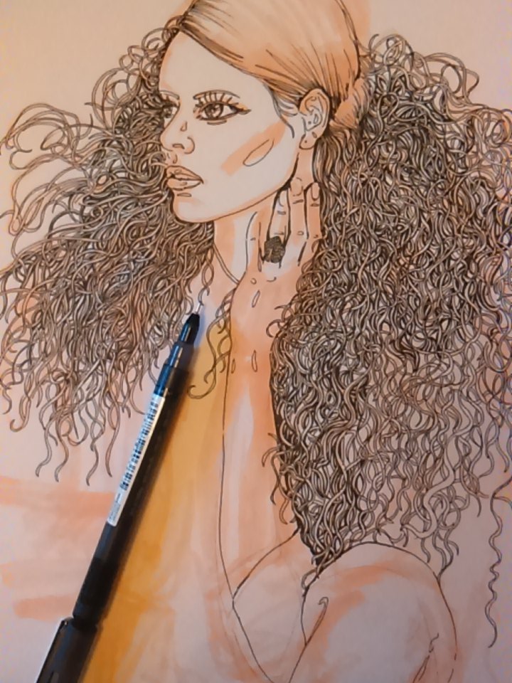 sandrathecrazy's tweet photo. https://t.co/mo4OT5EFQj #fashion #woman #style #haircut #hairstyles #curlyhair #illustration #drawing #Artist #art https://t.co/WgsaBiJHA2