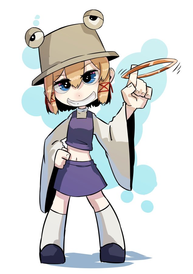 洩矢諏訪子 「すわっ#深夜の真剣お絵描き60分一本勝負 」|はしろのイラスト