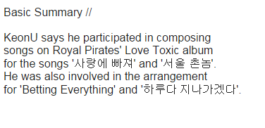 steledapple's tweet photo. [20160109] #LEDApple #KeonU Instagram Update
https://t.co/RzYCytEIBn
KeonU helped compose/arrange for Royal Pirates! https://t.co/haPzJbIS96