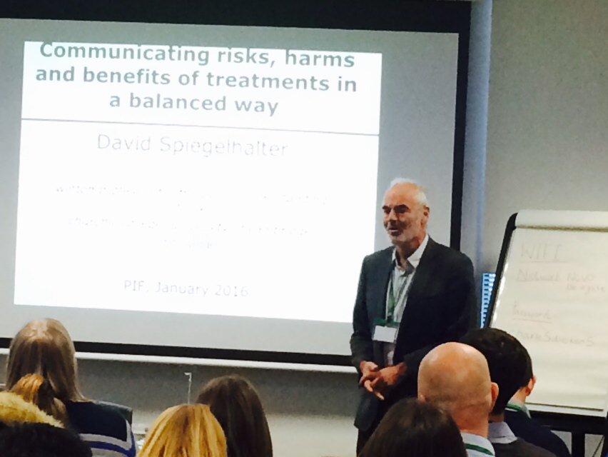 PiFonline's tweet image. After that filling lunch, it&apos;s the turn of Prof David Spiegelhalter from the University of Cambridge. #CommRisk