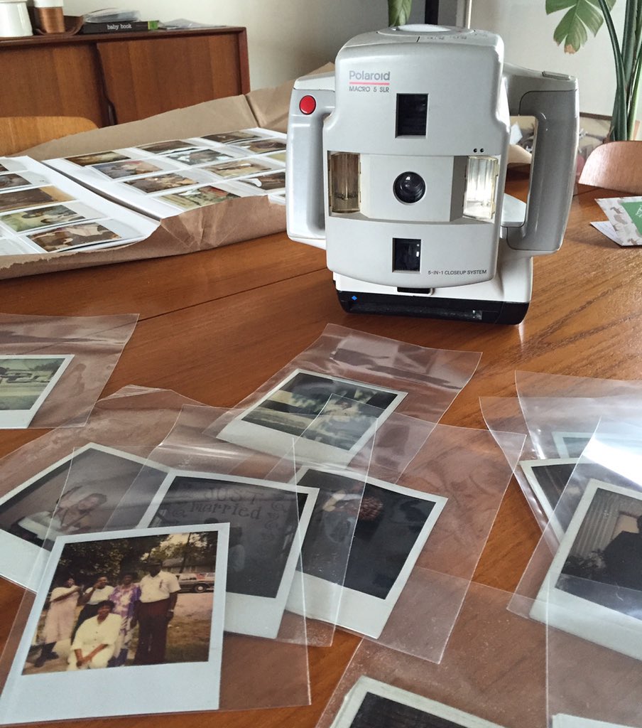 zunleephoto's tweet photo. Countdown to tomorrow's #faderesistance install continues @CBCArts @GladstoneHotel #polaroid #foundphoto https://t.co/fWbgS5p1YV