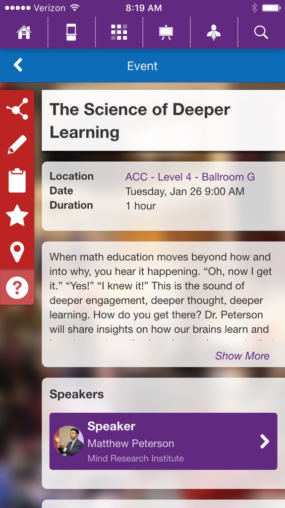jcostilla's tweet image. Engaging Thought Leadership session at 9AM  - Dr. Matthew Peterson @MIND_Research #TASA16 @TASAnet -#appforthat