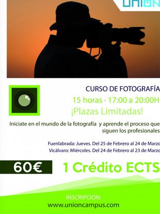 bit.ly/20qDcHY Curso Fotografía Básica que se impartirá en la #URJC. ¿Te apuntas? 😊📷