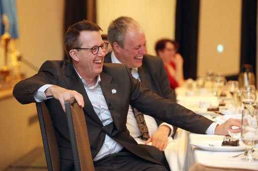 All we can say is dinner master of ceremonies Dennis Beyak is a very funny man. <a href="/Ted_Wyman/">Ted Wyman</a>