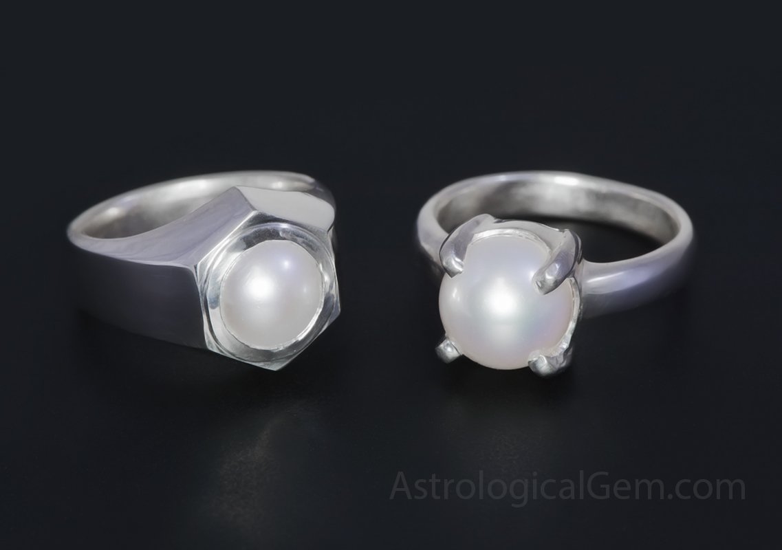 Natural Pearl Moti Ring White Metal Ring 1Inch 3Grams &ndash; A4478 at  Rs 1,995 / piece in Chennai
