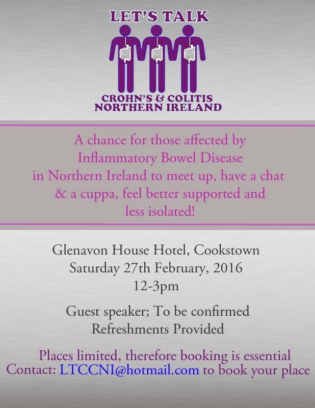 LTCCNI's tweet image. Our next upcoming support event, please share #Crohns #Colitis #IBDSupport #Community