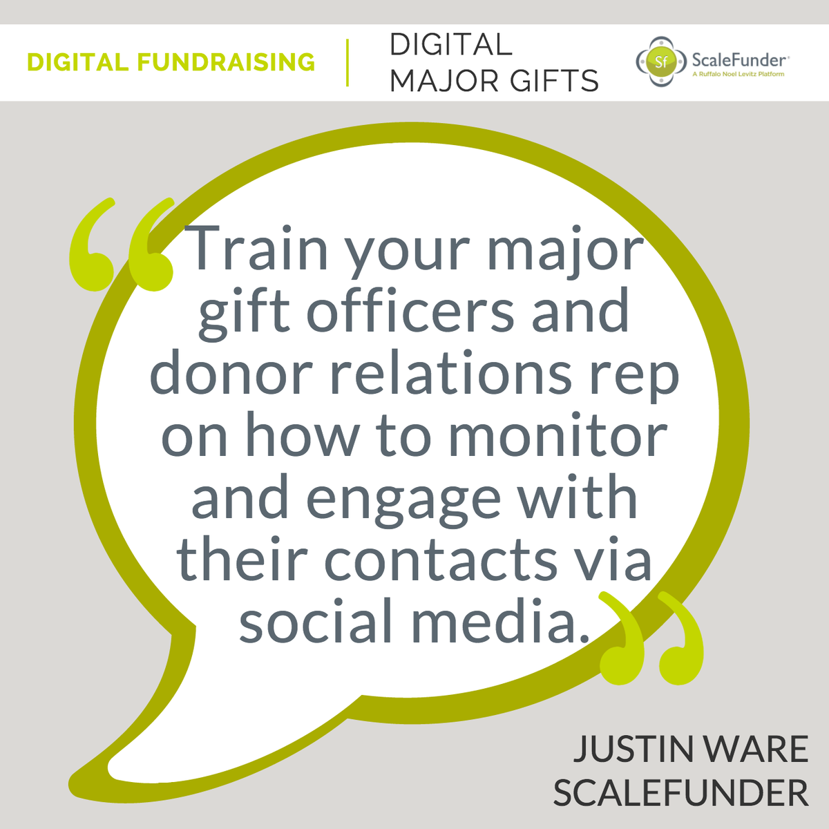 ScaleFunder's tweet photo. Is the fundraising digital? The stewardship should be, too! Take it from #ScaleFunder VP, @JustinJWare! https://t.co/EMsiaxKobQ