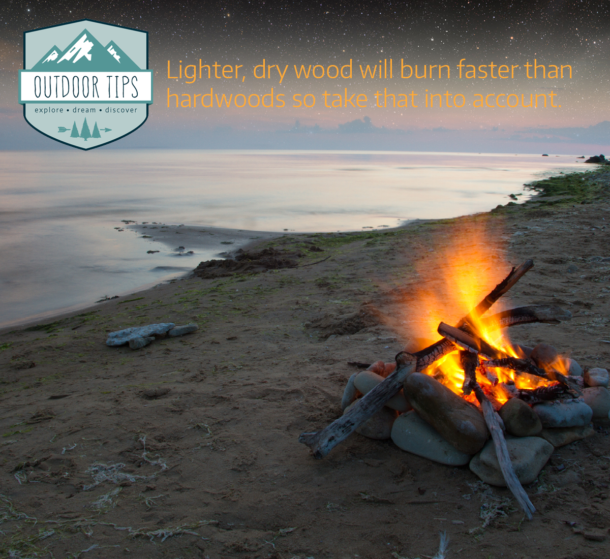 GoFindDiscover's tweet image. Fire is an essential element to survival out in the elements. Here's a tip!
