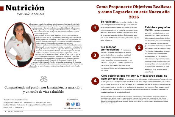 No te pierdas los mejores consejos de nutrición de una gran atleta <a href="/arlenesemeco/">Arlene Semeco</a> en la Revista Pinto