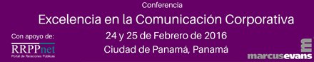 RRPPnet's tweet photo. CONFERENCIA #EXCELENCIAENLACOMUNICACIONCORPORATIVA
#marcusevans
24 y 25/02 Panamá
https://t.co/cxYMdqJP1F https://t.co/tarEfa7msP