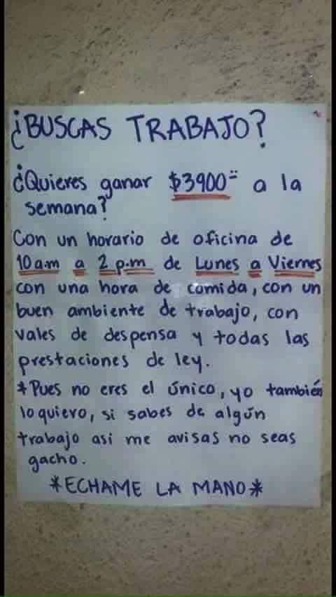 tenozh's tweet photo. ¿BUSCAS TRABAJO? https://t.co/jQnh7FNCGa