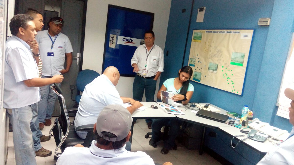 Hoy 26/01/16 culminan visitas del Sindicato CANTV Barinas a los centros de trabajo con el departamento de Energìa