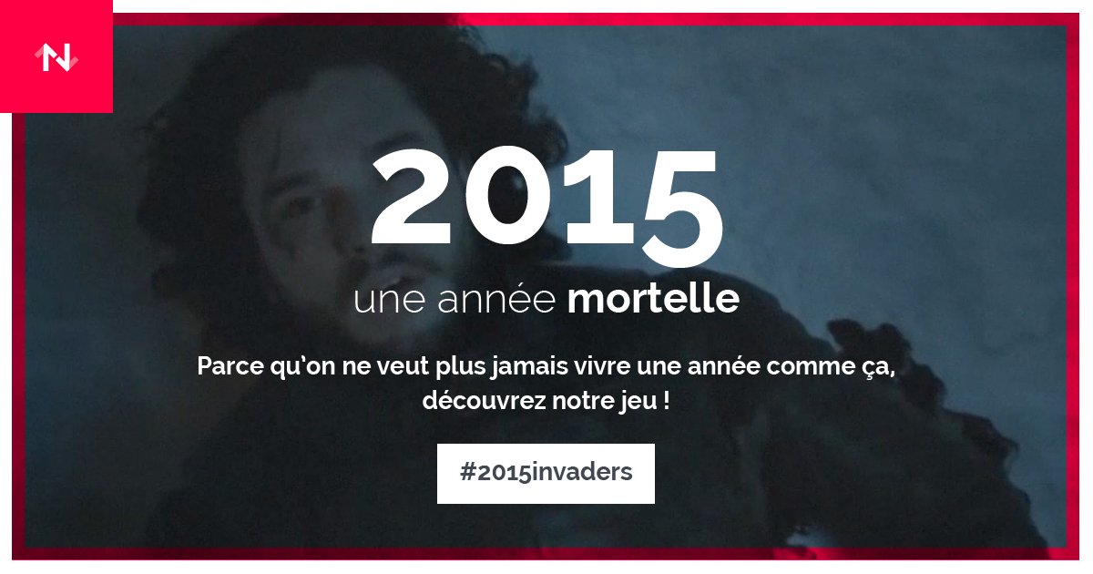 lesGRRRaphistes's tweet photo. Envie d'oublier 2015? Découvrez les voeux de @LaNetscouade avec #2015invaders https://t.co/liHgA8GJ6s https://t.co/hK3Xc1AiMM