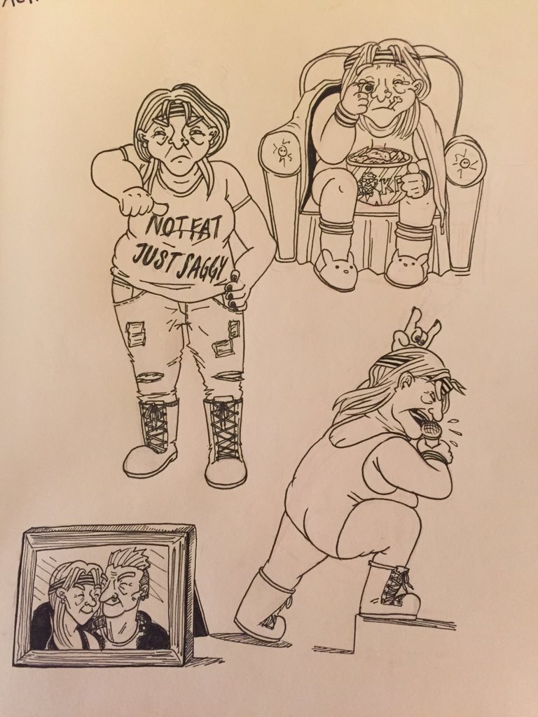 Had fun drawing Diedre's action poses today