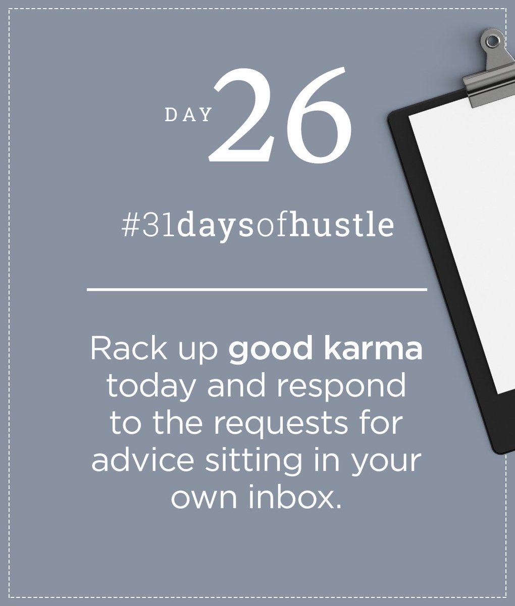 createcultivate's tweet photo. Today is all about good karma! #31DaysofHustle https://t.co/nqHtR9kWoF https://t.co/dty5GEHM2A