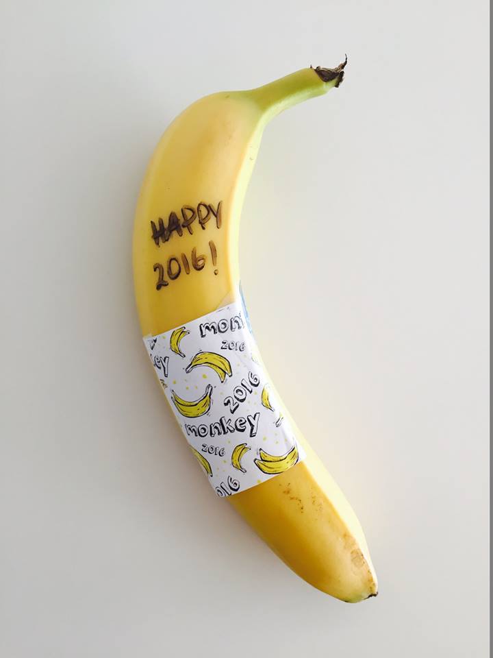 FutureTalkers's tweet photo. Happy 2016! Let's go bananas in the year of the monkey! #GoBananas #MonkeyTime https://t.co/ZqkktlXE8o