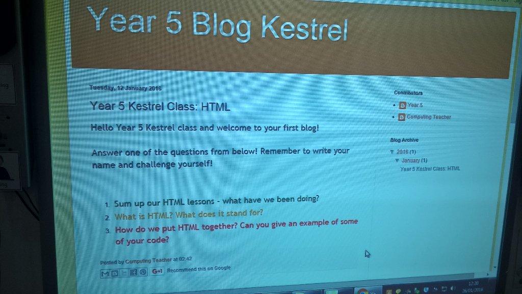 TurnITOnJess's tweet image. Today Year 5 began blogging about their World War 1 websites they created using HTML tags #blogger #crosscurricular