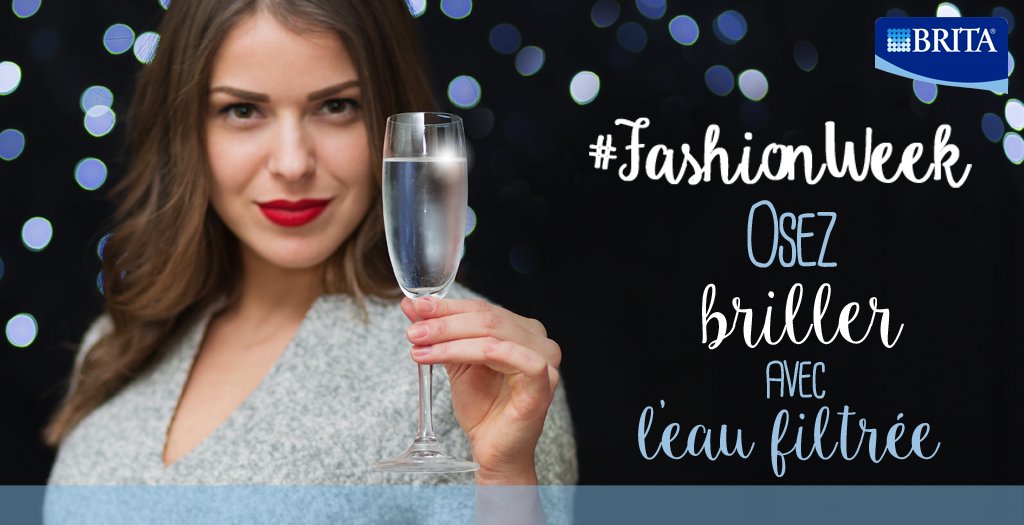 C'est la #fashionweek à Paris ! En 2016, on saute le pas de l'#eaufiltrée pour briller en soirée ;)