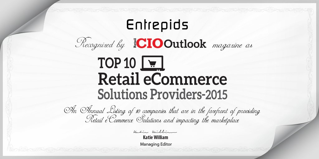 Entrepids reconocido como Top 10 Retail Solution Provider goo.gl/On09Cr