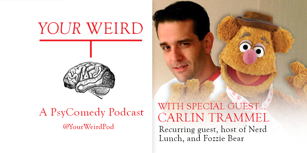 YourWeirdPod's tweet photo. We can BEARly stand it, we’ve got our first returning guest, CT from @nerdlunch https://t.co/IHxsNAjg7l Listen now! https://t.co/qZBozoudj8