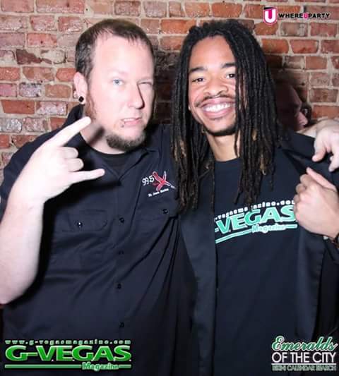 aPhazeVillian's tweet photo. Its never a dull moment with @xblando! @whereUparty @GVegasMagazine @GVegasEmeralds @995TheX https://t.co/O3o02C421S
