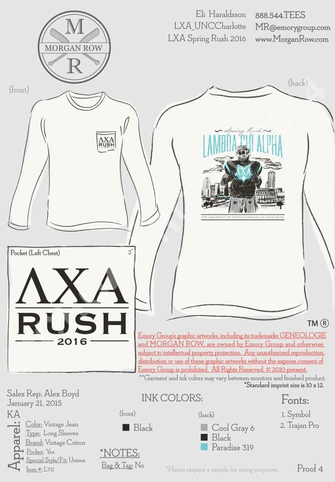 LXA_UNCC's tweet photo. Our spring 2016 rush shirts are now available to order!!! #KeepPounding https://t.co/Ra3TJRADyH https://t.co/ZAA1ZLI2My