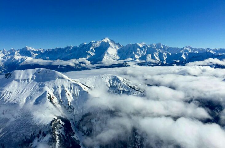 #HauteSavoieInstantanés le Mont-Blanc vu depuis le col de Balme