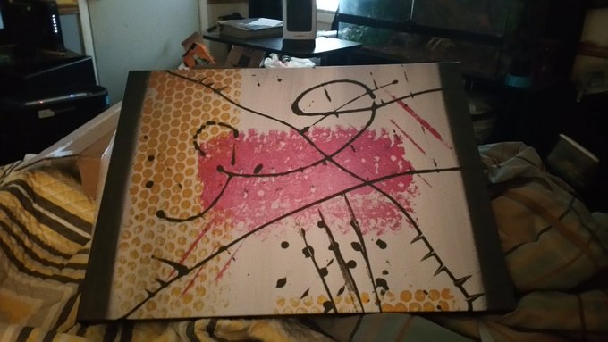 It's here! First ever canvas print of my art! @sean_t_lucas shipping it to you tonight :) https://t.<a href="/tag/manyvids"class="tags"><span>#manyvids</span></a>