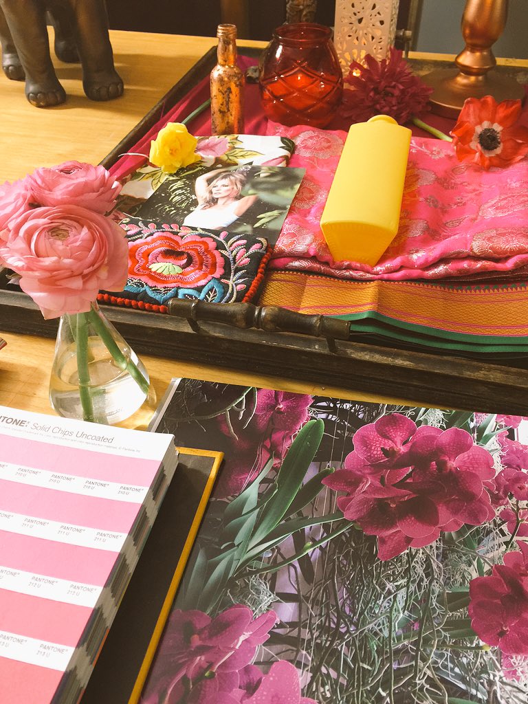 RevivalRooms's tweet photo. Presenting our concepts to two lovely sisters planning a kitsch Bollywood themed party for their parents #Bollywood https://t.co/07iFMkir5L