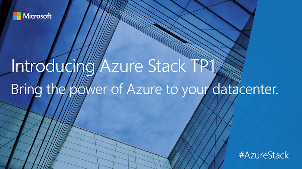 The power of #Azure in your datacenter. #MSFT announces first preview of #AzureStack! msft.it/6019BkxTR
