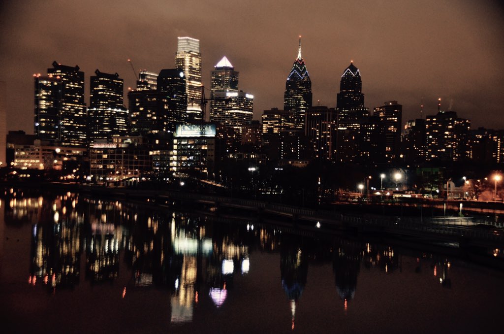 #Philadelphia #skyline from the South St bridge. #Travel #home #photography
