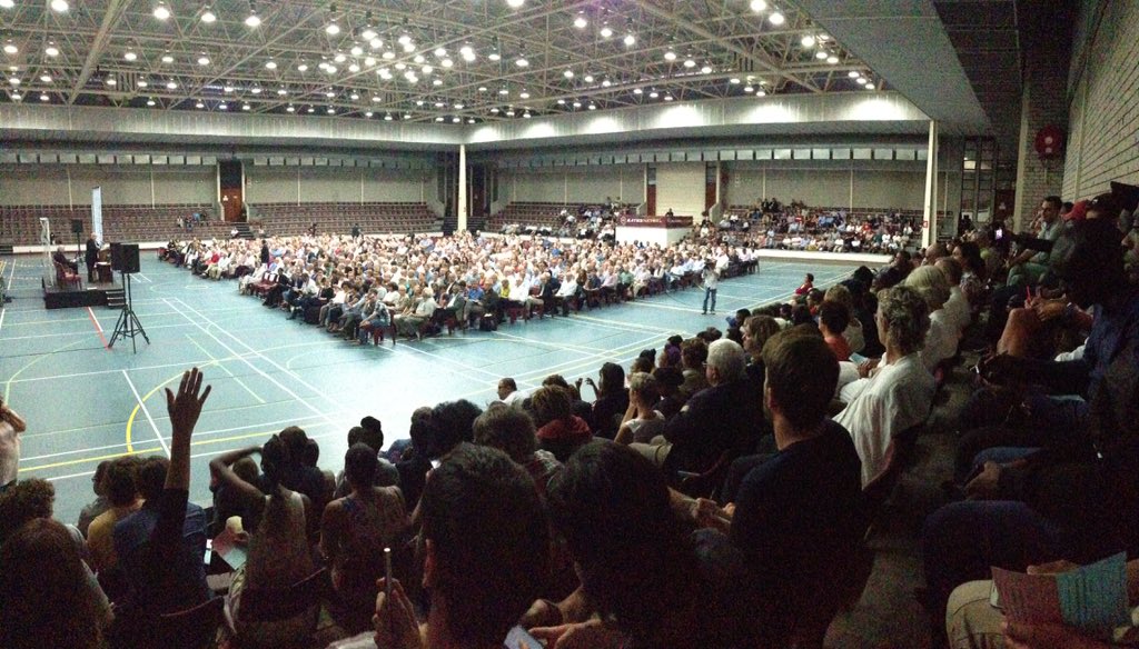 Convocation started nearly an hour late due to overwhelming attendance.