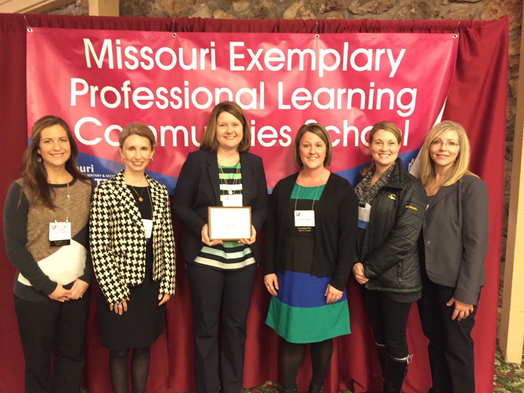 RaymoreTigers's tweet photo. Raymore Elem/EC were recognized as MO PLC Exemplary School today. Very proud of our school family!#raypec #moplc16 https://t.co/o46nesM784