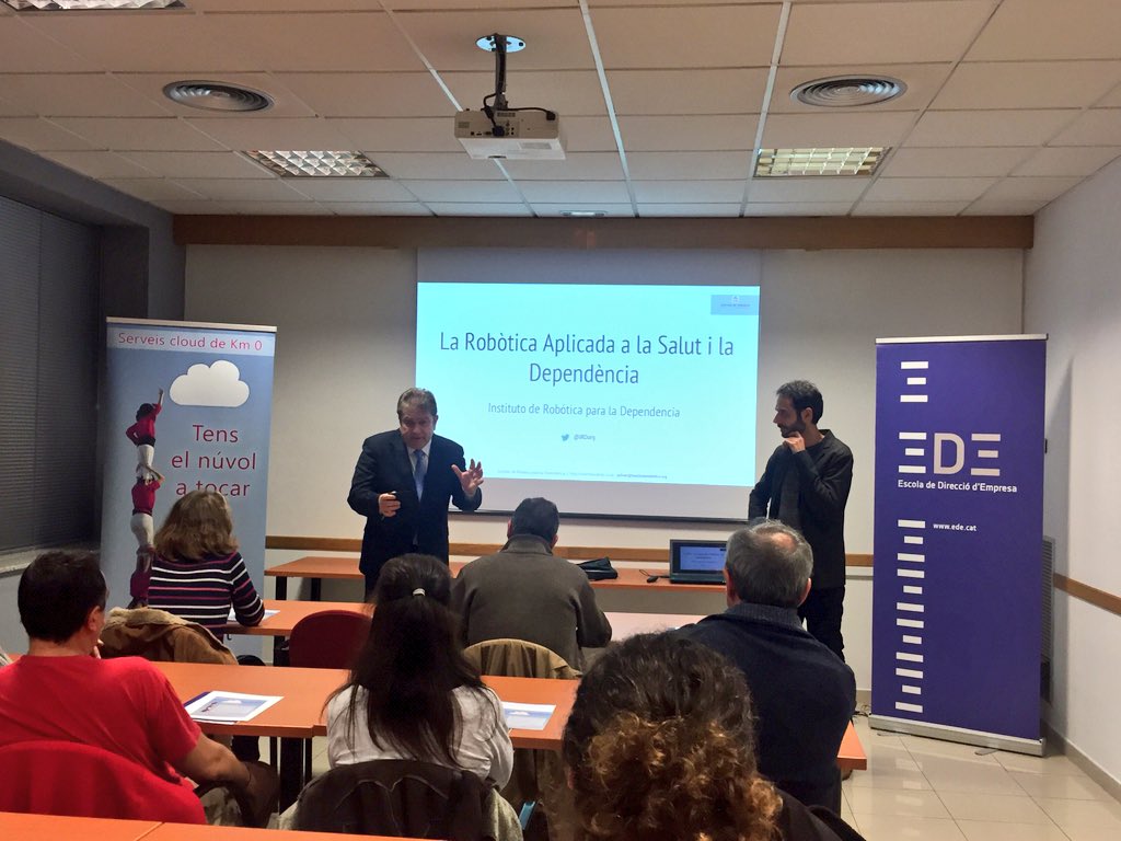 Anxanet (@anxanet) on Twitter photo Una altra sessió de la Càtedra de l'<a href="/Escola_EDE/">Escola_EDE</a> amb la que col·laborem. Avui Robòtica i Dependència amb <a href="/IRDorg/">Instituto de Robótica para la Dependencia</a> Una altra sessió de la Càtedra de l'<a href="/Escola_EDE/">Escola_EDE</a> amb la que col·laborem. Avui Robòtica i Dependència amb <a href="/IRDorg/">Instituto de Robótica para la Dependencia</a>