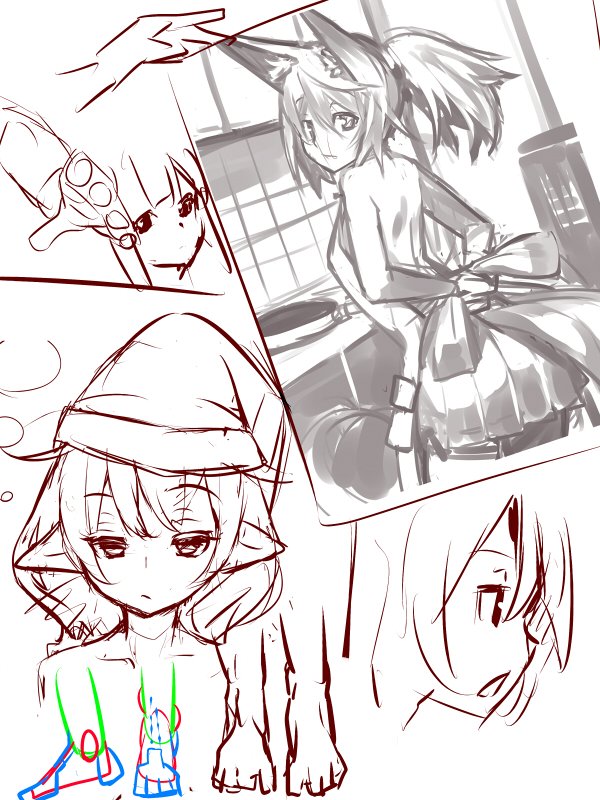 深夜のひっそり落書き!
というか今日はただの練習
うーん。絵柄 構図 塗りと悩み所が多すぎるなー。 