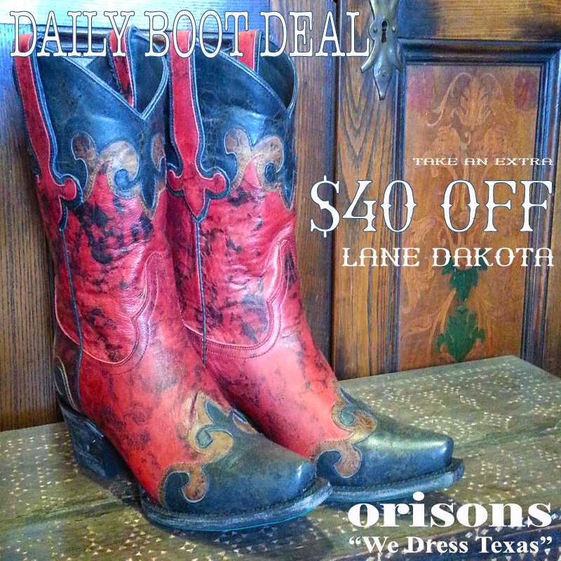 orisonsboutique's tweet photo. #DailyBootDeal #LaneBoots #Dakota  #TodayONLY #PriceMatchGuarantee! #FashionBoots #TexasChic #1KBootsInStock https://t.co/Nh015mR2zM