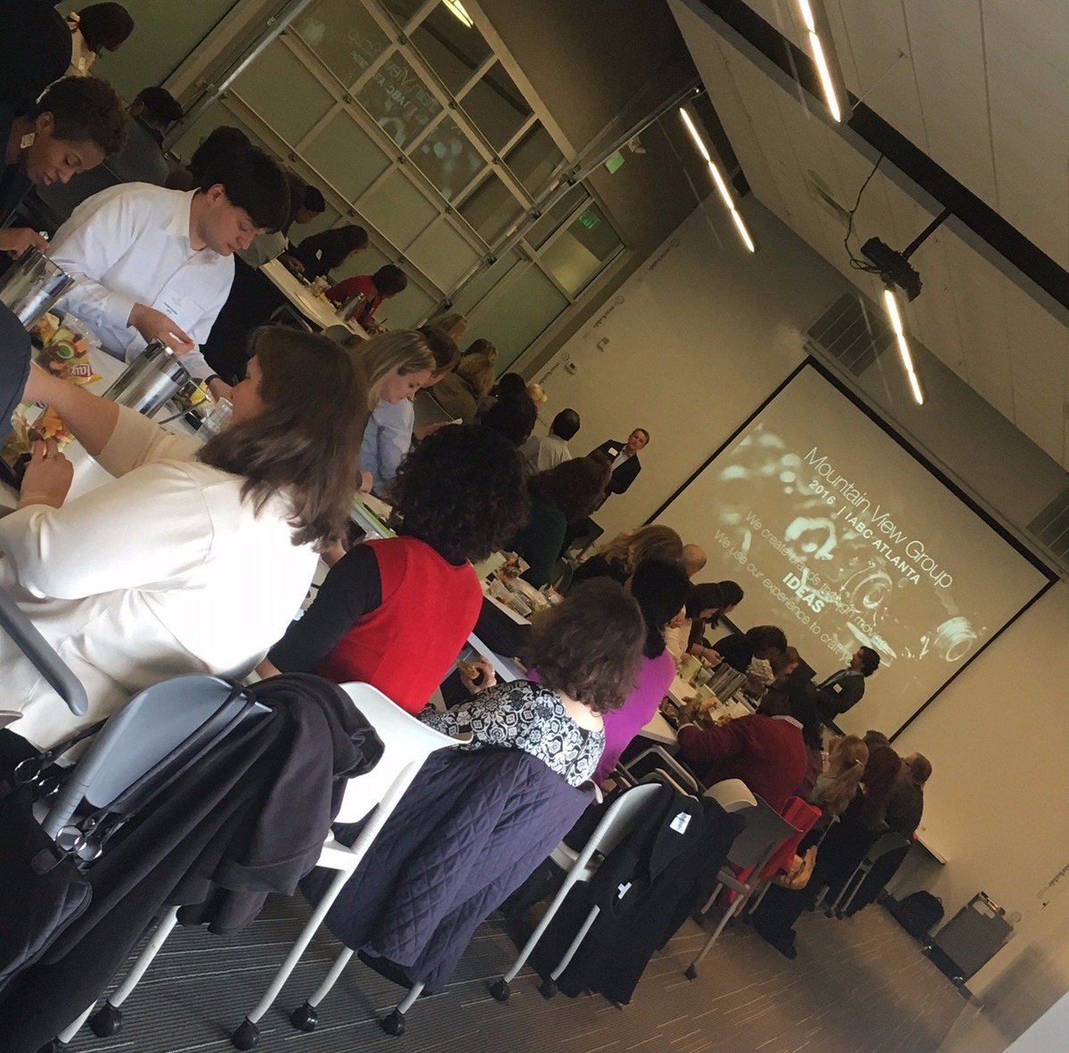 MVGtweets's tweet photo. Our view at today's @IABCAtlanta luncheon: Best Practices of Storytelling through Video Content. #MVGTeam https://t.co/O3YdHwTpqh