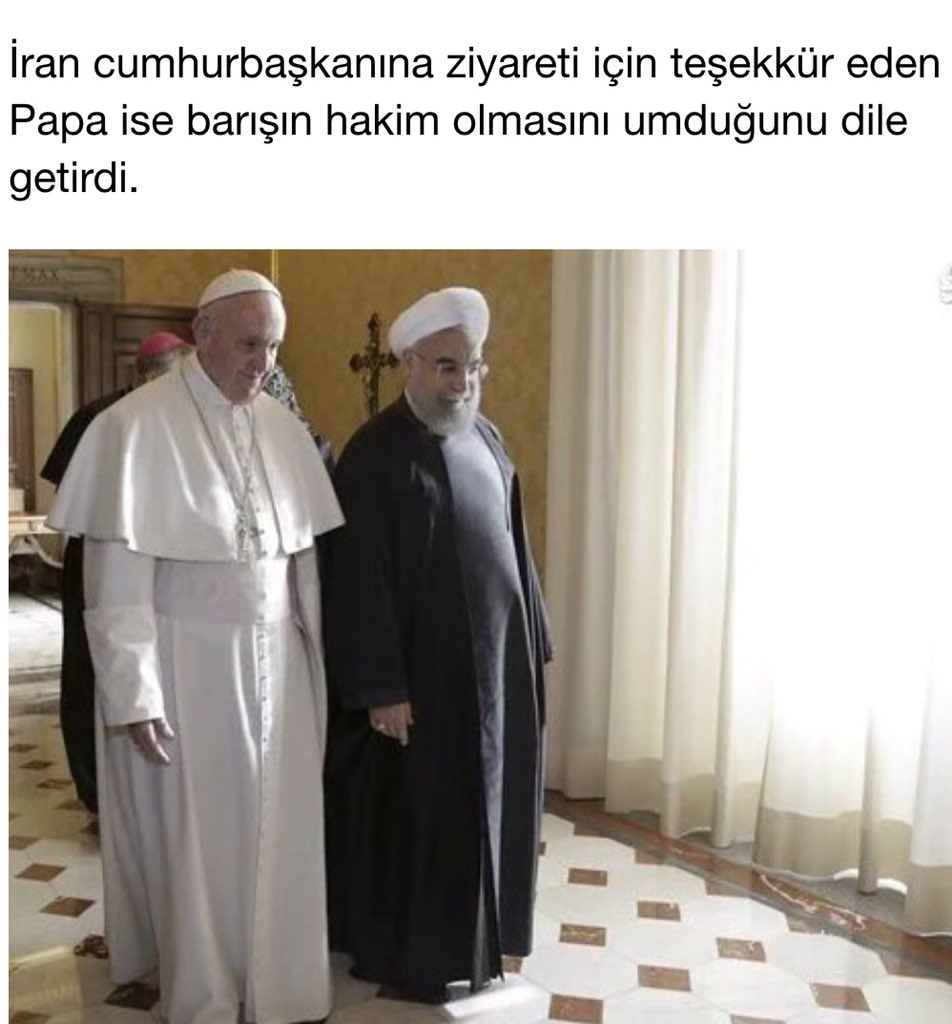 Vatikan tarihin her döneminde iran'ı desteklemiştir dediğimde beni eleştirenlere